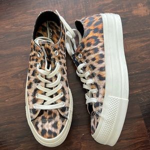 Cheetah Converse Platform Oxford Sneaker sz9
